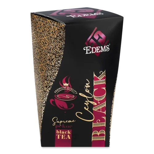 Чай Чорний Листовий Ceylon Edems В/С Картонна Упаковка 100г