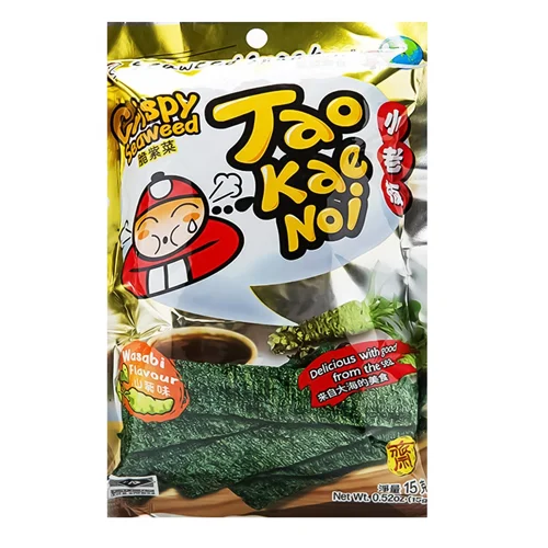 Хрусткі норі Taokaenoi зі смаком васабі 15г