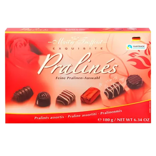Цукерки Maitre Truffout Асорті Праліне 180г