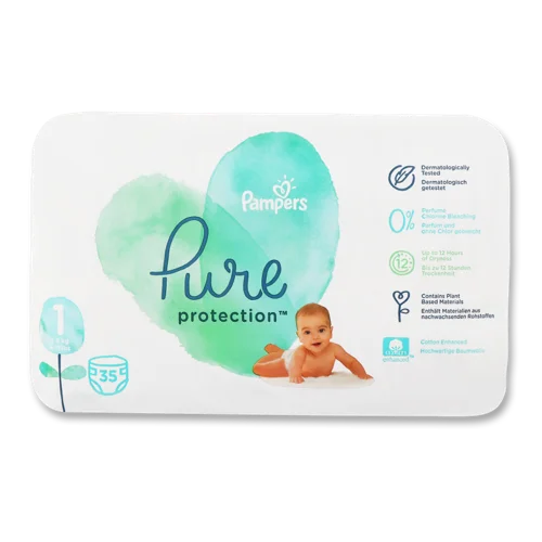 Дитячі Підгузки 2-5 кг Pure Protection Pampers, 35 шт