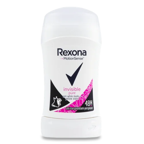 Антиперспірант-олівець Rexona Invisible Pure, 40 мл