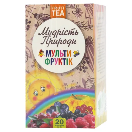 Чай фруктовий Поліський Чай Мультифруктик вітамінки 2г*20шт
