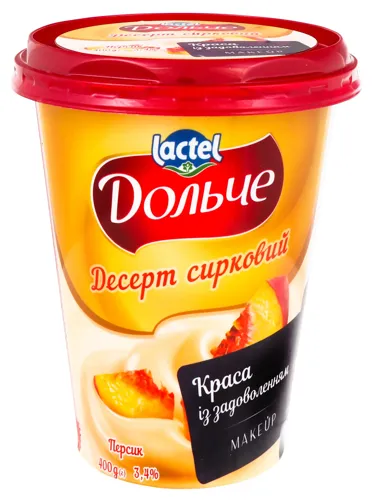 Десерт 3.4% сирковий Персик Дольче ст 400г