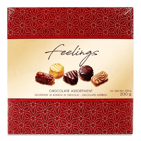 Цукерки Feelings асорті шоколадні, 200г