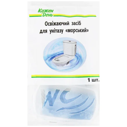 Засіб для унітазу Auchan Морський освіжаючий 40г