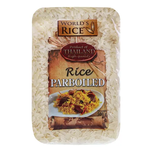 Рис пропарений шліфований довгозернистий Parboiled World's Rice м/у 500г