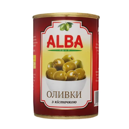 Оливки з кісточкою Alba Food ж/б 300мл