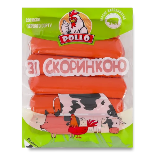 Сосиски зі скоринкою Pollo В/К, 0.26кг