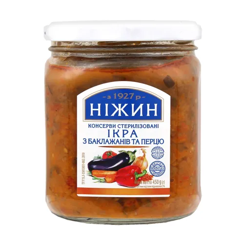Ікра з баклажанів та перцю Ніжин с/б 450г