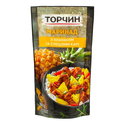 Маринад з ананасом та спеціями карі Торчин д/п 160г