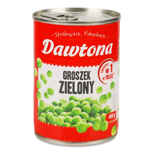 Горошок Зелений Консервований, В/ґ, Ж/Б 400Г