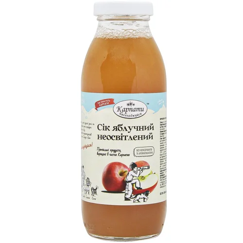 Сік Карпати Насолоджуйся яблучний неосвітлений 300мл