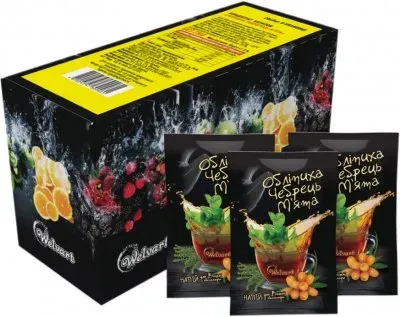 Чай концентрований «WelVart» Обліпиха-чабрець-м'ята 50г х 20 пакетиків