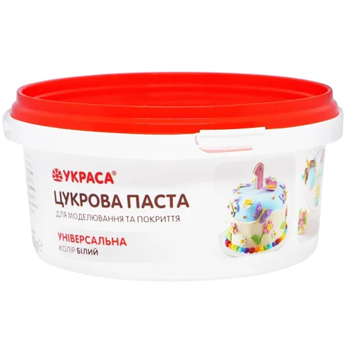 Цукрова паста Украса універсальна біла 500г