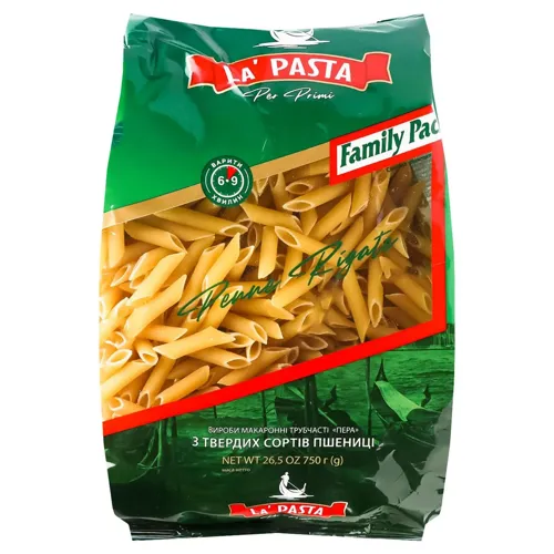 Вироби макаронні La Pasta Per Primi Пенне Рігате 750г