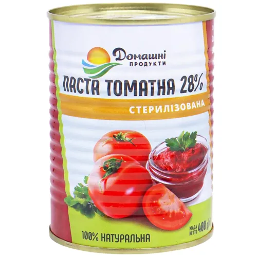 Паста томатна Домашні Продукти 28% 400г