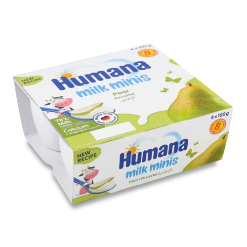 Продукт кисломолочний Humana Milk minis з грушею