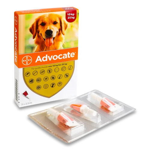 Спот-он Для Собак В/ґ 10-25кг Advocate Bayer 3х2.5мл