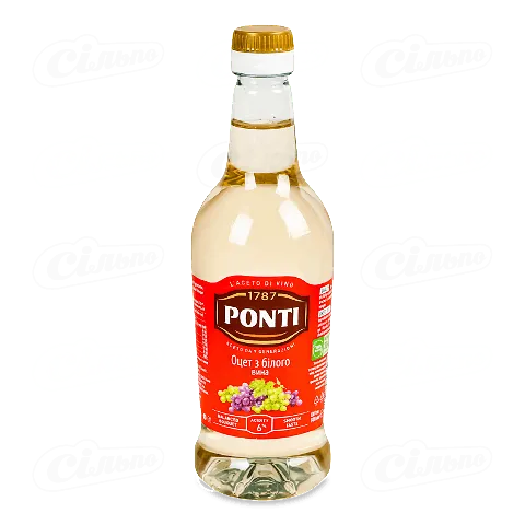 Оцет Ponti з білого вина, 500мл