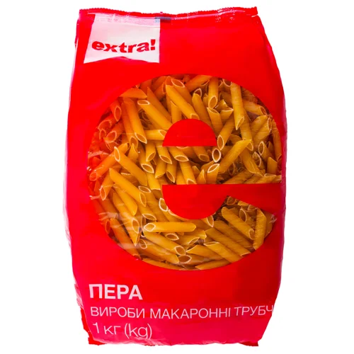 Вироби макаронні Extra! Перо,1кг