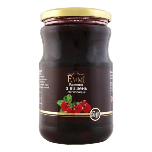 Варення з вишень Еммі скляна банка 850г