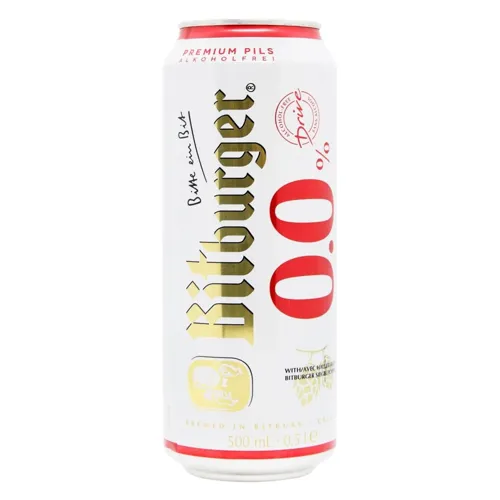 Пиво Bitburger світле безалкогольне 0,5л
