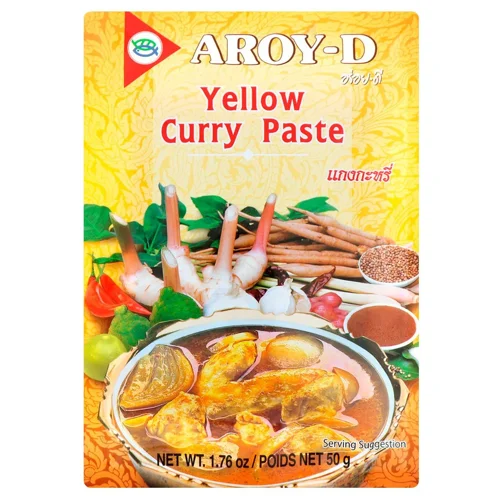 Паста Aroy-D каррі жовта 50г
