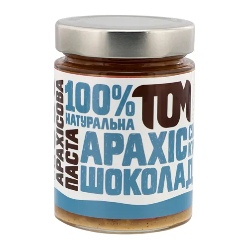 Паста арахісова Том Кранч з чорним шоколадом та сіллю 300г