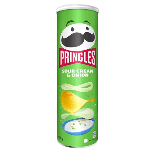 Чіпси картопляні сметана та цибуля Pringles 185г