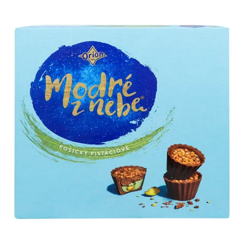 Цукерки з начинкою з лісовими горіхами та фісташками Шоколадні корзинки Orion к/у 142г