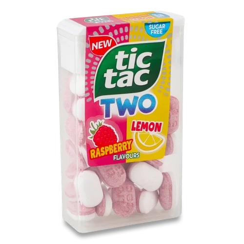 Драже Двошарове З Смаком Малини Та Лимона Tic Tac п/у 38.5г