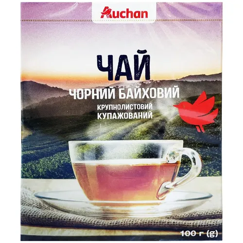 Чай чорний Ашан 100г