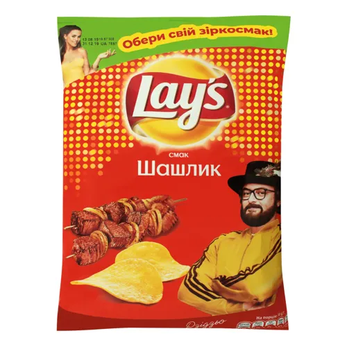 Чіпси картопляні зі смаком шашлику Lay's м/у 120г