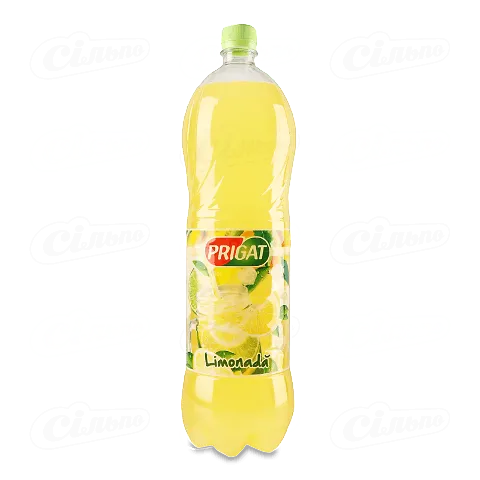 Напій соковий Prigat Лимон з м'як та м'ятою без газу, 1,75л
