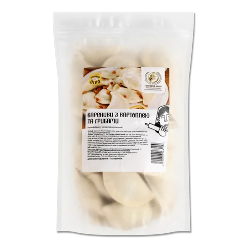 Вареники З Картоплею Та Грибами Вправна Ніно, д/п 750г