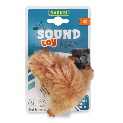 Іграшка для котів №T65303E Білка Sound Toy Barksi, 1шт