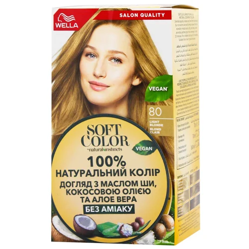 Фарба для волосся Wella Soft Color Світлий блонд 80
