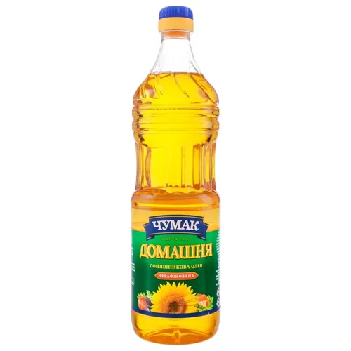 Олія соняшникова Чумак Домашня нерафінована 0,9л
