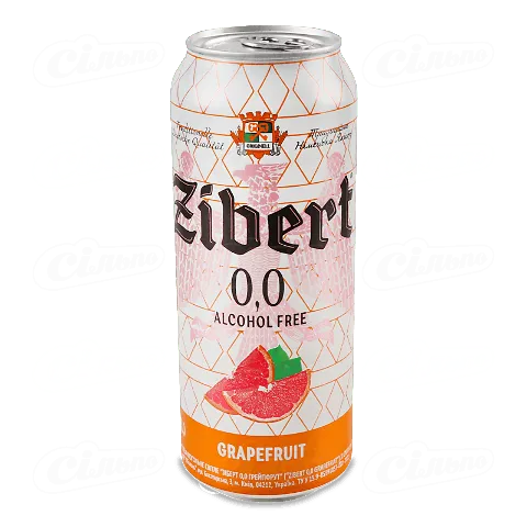 Пиво Zibert Grapefruit світле безалкогольне 0,5л