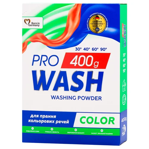 Пральний порошок Pro Wash Color 400г