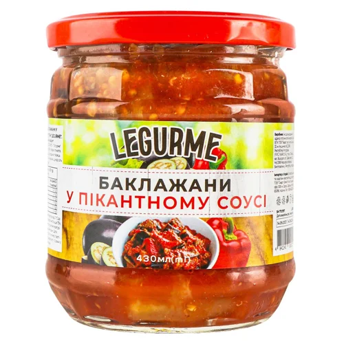 Баклажани Legurme у пікантному соусі 430мл