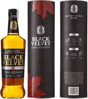 Віскі Black Velvet 40% 0.7л в подарковій упаковці
