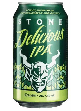 Пиво Stone Delicious IPA, світле, 7,7%, 0,355л