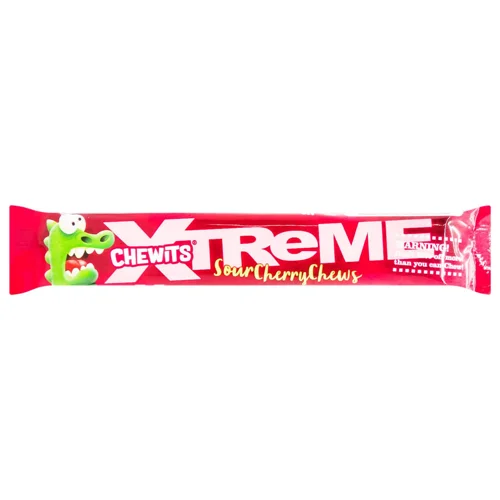 Цукерки Chewits Xtreme Sour Cherry Chews жувальні 34г