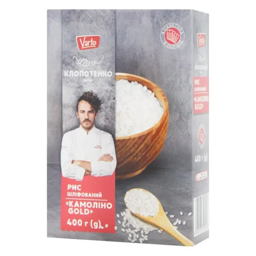 Крупа Varto Gold Камоліно рисова шліфована 400г
