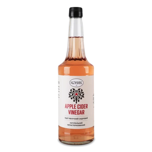 Оцет Яблучний 6% Сидровий Натуральний Непастеризований Коник с/пл, 700мл