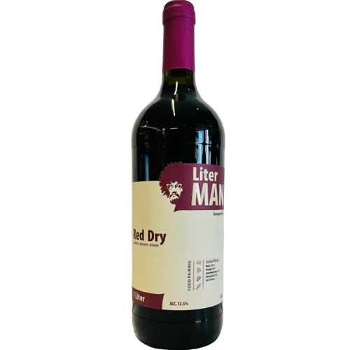 Вино Liter Man Red Dry Червоне