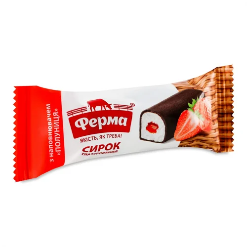Сирок глазурований Ферма полуниця 23%, 36г