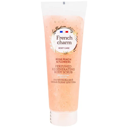 Скраб-пілінг для тіла Liora French Charm Rose Peach&Flowers парфумований 260мл