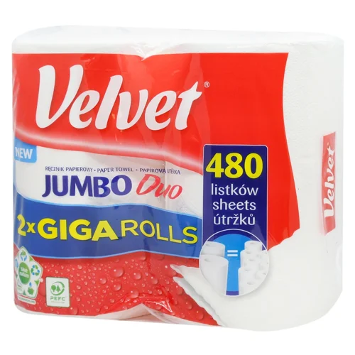Рушники паперові Velvet Jumbo Duo 2шт